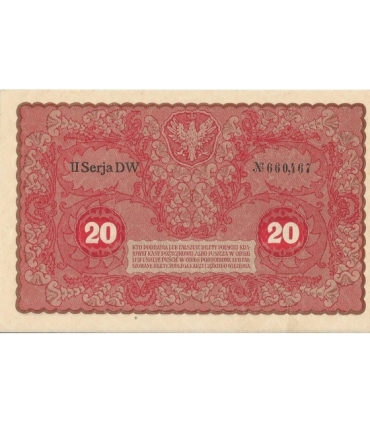 20 marek polskich (PKKP) 1919, stan 2, II serja DW