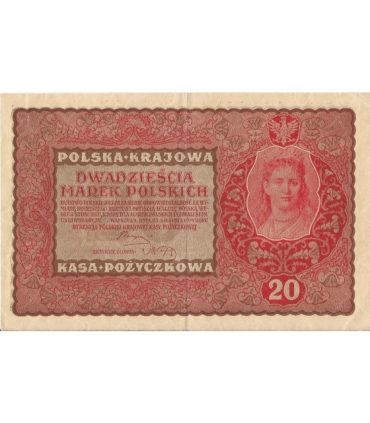 20 marek polskich (PKKP) 1919, stan 3, II serja EN
