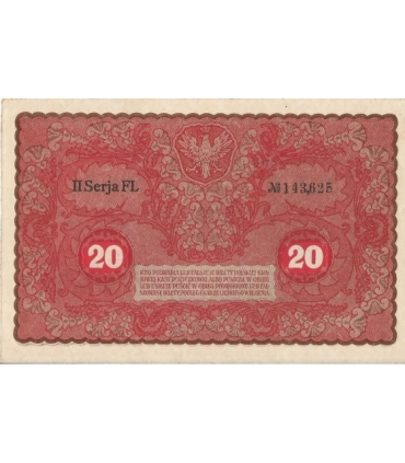 20 marek polskich (PKKP) 1919, stan 2, II serja FL