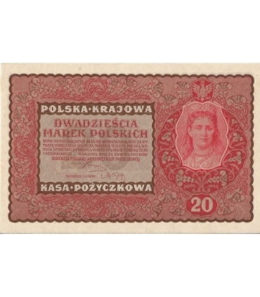 20 marek polskich (PKKP) 1919, stan 2, II serja FL