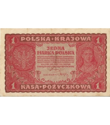 1 Marka 1919 I serja LX, stan 1-/2+