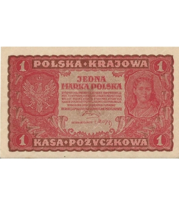 1 Marka 1919 I serja LX, stan 1-/2+