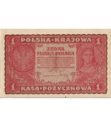 1 Marka 1919 I serja LX, stan 1-/2+