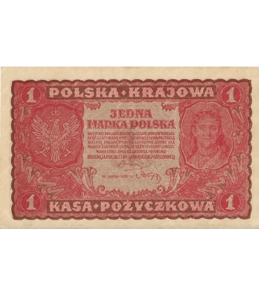 1 Marka polska 1919 I serja LX, stan 1-