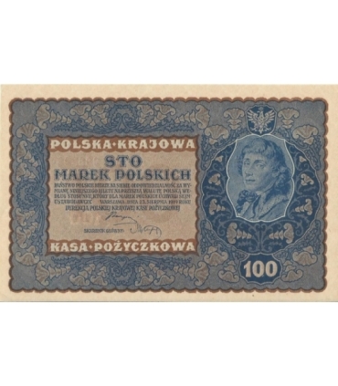 100 marek polskich 1919 stan 2, IJ Seria V