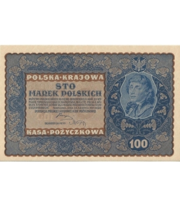 100 marek polskich 1919 stan 1/1-, IJ Seria V