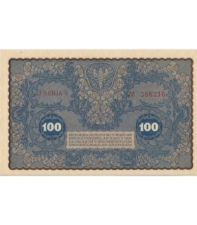 100 marek polskich 1919 stan 1/1-, IJ Seria V