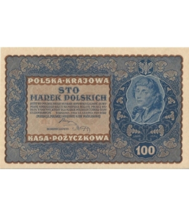 100 marek polskich 1919 stan 1/1-, IJ Seria V