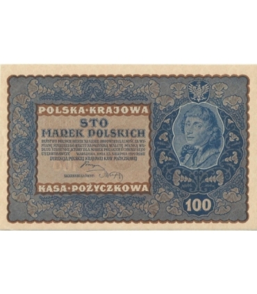 100 marek polskich 1919 stan 1/1-, IJ Seria V
