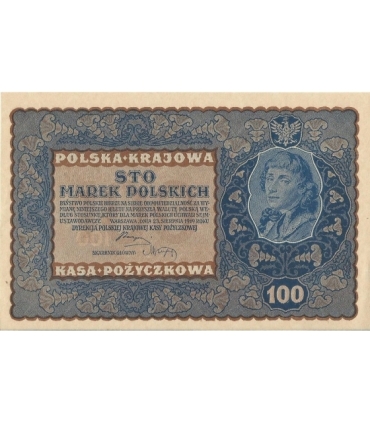 100 marek polskich 1919 stan 1-, IJ Seria V