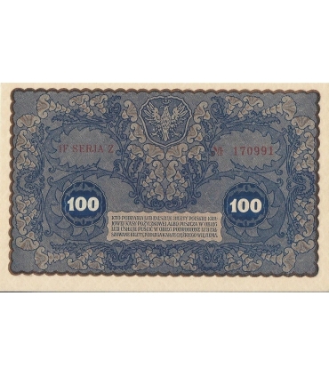 100 marek polskich 1919 stan 1-, IF Seria Z