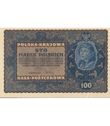 100 marek polskich 1919 stan 2-, IF Seria Z
