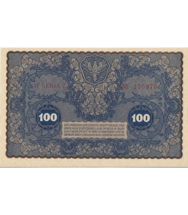 100 marek polskich 1919 stan 1-, IF Seria Z