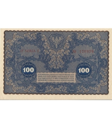 100 marek polskich 1919 stan 1, IF Seria Z