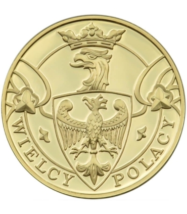 Polska, medal Mieszko I, Wielcy Polacy, platerowany