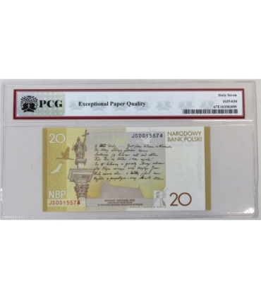 20 zł, Banknot - 200. rocznica urodzin Juliusza Słowackiego