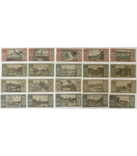 Lot: 3 x Notgeldy Gryfów śląski, 10,25,50 fenigów