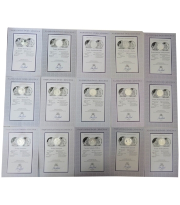 Polska, medal Jan Paweł II, Święci i błogosławieni, srebro, certyfikat