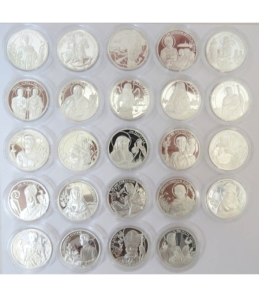 Polska, medal Jan Paweł II, Święci i błogosławieni, srebro, certyfikat