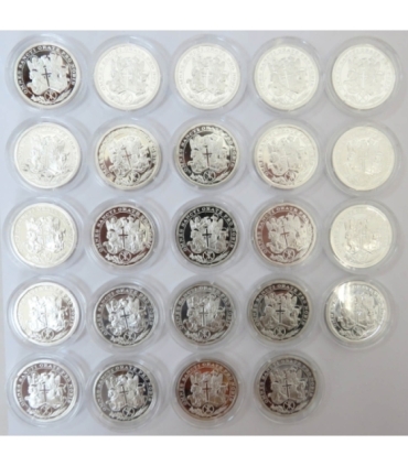 Polska, medal Jan Paweł II, Święci i błogosławieni, srebro, certyfikat