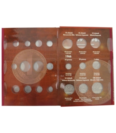 23 monety PRL lata 1949-1962 +  używany album 1949-1966