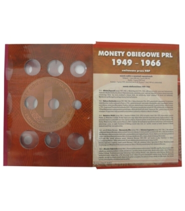 23 monety PRL lata 1949-1962 +  używany album 1949-1966