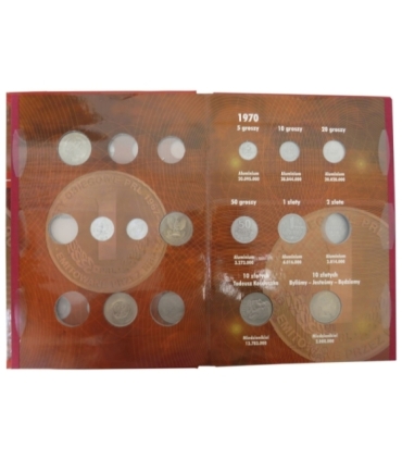 23 monety PRL lata 1949-1962 +  używany album 1949-1966