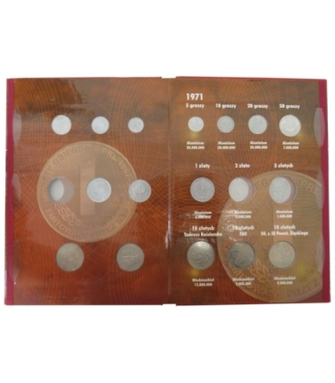 23 monety PRL lata 1949-1962 +  używany album 1949-1966