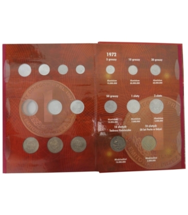 23 monety PRL lata 1949-1962 +  używany album 1949-1966