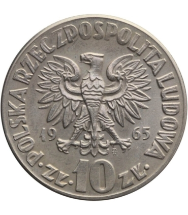 10 zł, Mikołaj Kopernik, 1965, stan 1-/2+