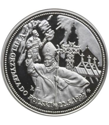 Medal, Jan Paweł II V pielgrzymka do Polski, srebro