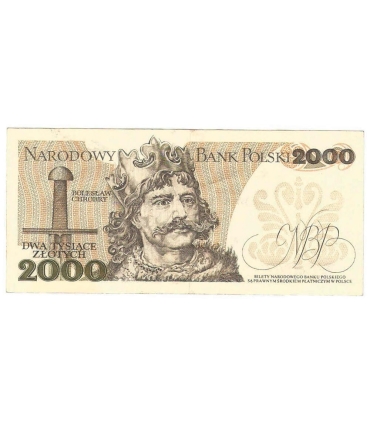 2000 zł Mieszko i Chrobry, 1977, seria D, stan 3