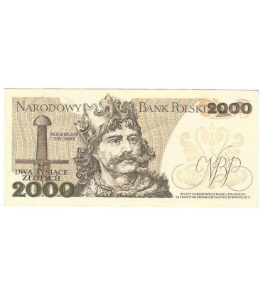 2000 zł Mieszko i Chrobry, 1977, seria D, stan 3