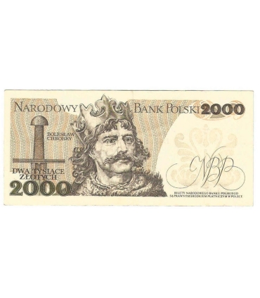 2000 zł Mieszko i Chrobry, 1977, seria F, stan 3