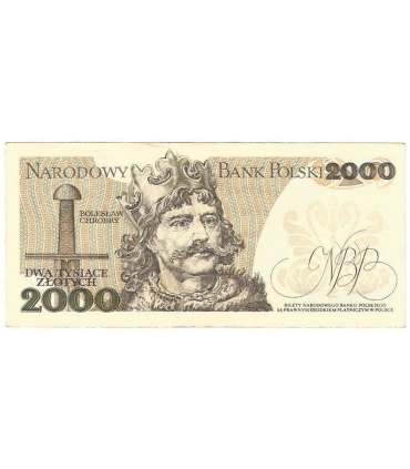 2000 zł Mieszko i Chrobry, 1977, seria F, stan 3