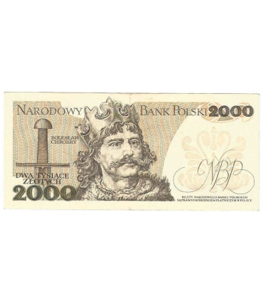 2000 zł Mieszko i Chrobry, 1977, seria F, stan 3/3+