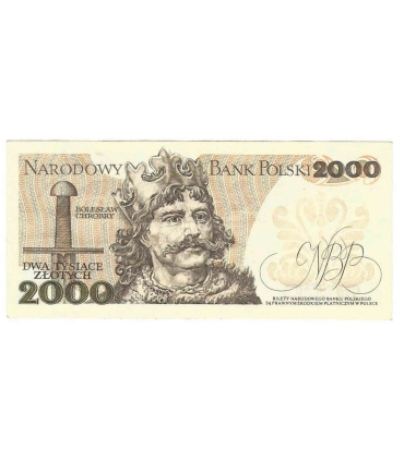 2000 zł Mieszko i Chrobry, 1977, seria G, stan 3/3+