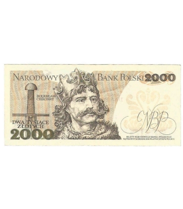 2000 zł Mieszko i Chrobry, 1977, seria H, stan 3