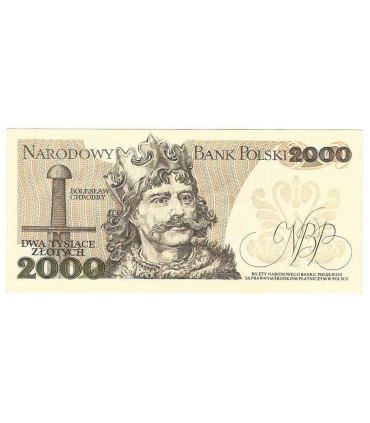 2000 zł Mieszko i Chrobry, 1977, seria K, stan 3+/2-