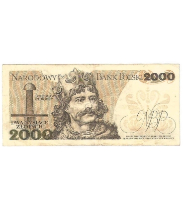 2000 zł Mieszko i Chrobry, 1977, seria F, stan 3/3-