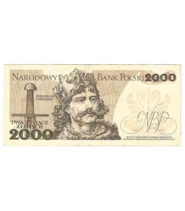 2000 zł Mieszko i Chrobry, 1977, seria F, stan 3/3-