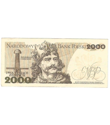 2000 zł Mieszko i Chrobry, 1977, seria A, stan 3-
