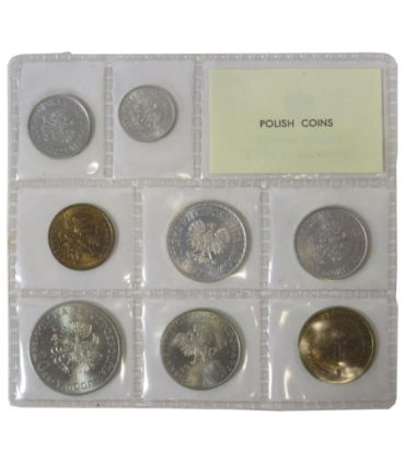 Polskie monety emitowane w 1977, mennicze, zafoliowany, zgrzewka