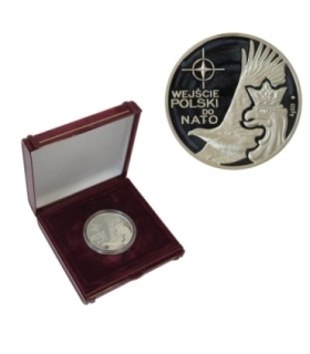 Medal; Wejście Polski do NATO 1999 - srebro Ag 925 + etui