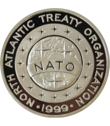 Medal; Wejście Polski do NATO 1999 - srebro Ag 925 + etui