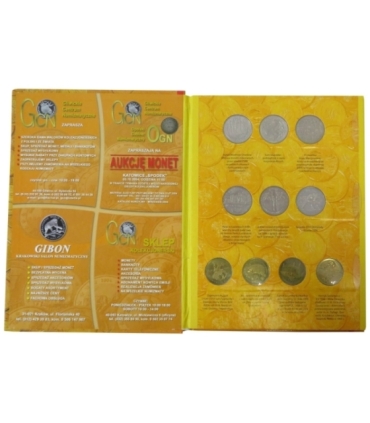 Pełny zestaw / komplet monet 2 zł GN 1995-2003, 63 szt.  + album