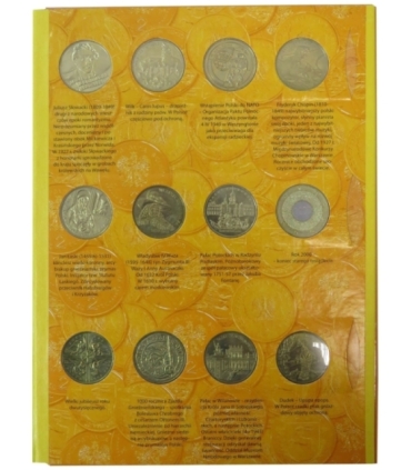 Pełny zestaw / komplet monet 2 zł GN 1995-2003, 63 szt.  + album