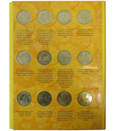 Pełny zestaw / komplet monet 2 zł GN 1995-2003, 63 szt.  + album