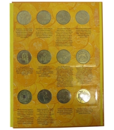 Pełny zestaw / komplet monet 2 zł GN 1995-2003, 63 szt.  + album