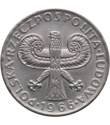 10 złotych Mała kolumna, 1966, stan 1-/2+